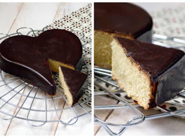 Coeur au citron dans sa coque chocolatée