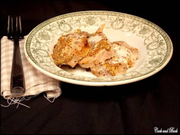 Roti de porc à la moutarde à l'ancienne