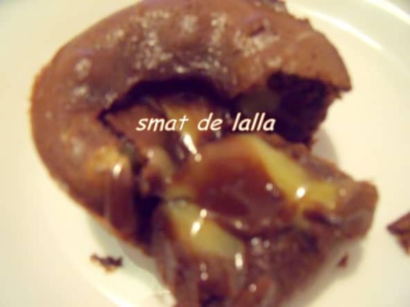 Fondants individuels aux chocolat noir et blanc