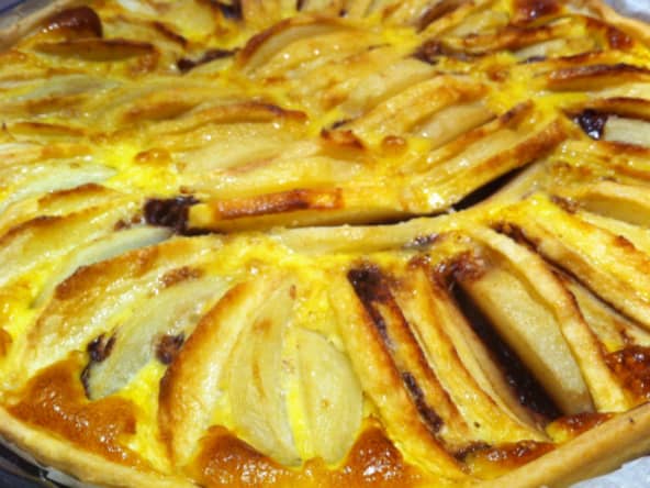 Tarte pomme poire chocolat