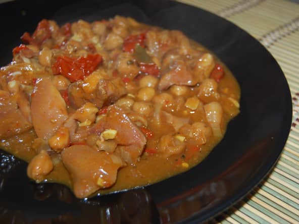 Museau et tête de porc désossée à l'espagnole