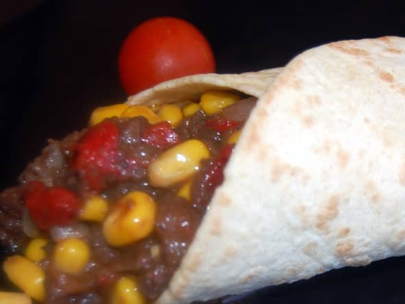 Tortillas de maïs et boudin noir