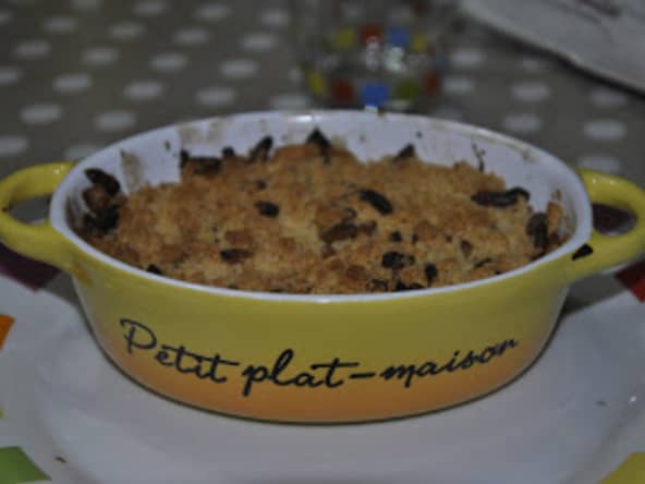 Crumble de légumes, pignons et parmesan