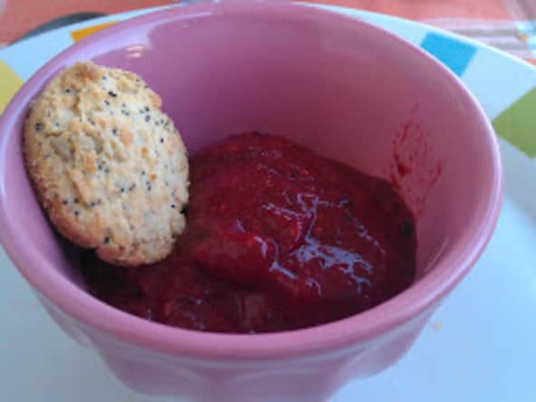 Sorbet express aux fruits rouges