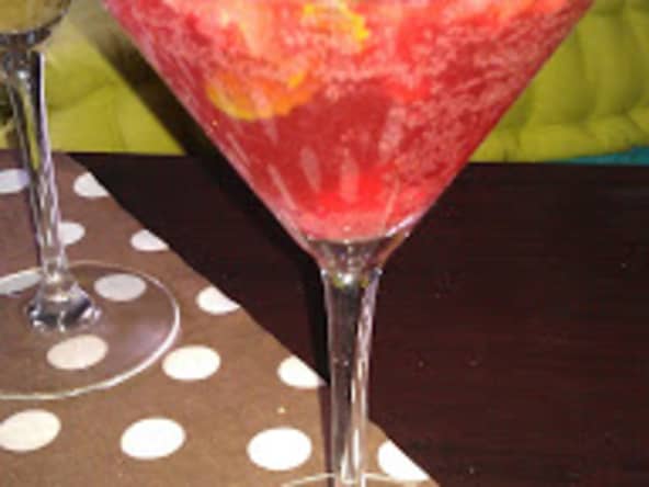 Punch sans alcool aux fruits rouges