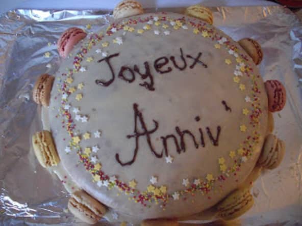 Recette de gâteau d'anniversaire goût vanille framboise