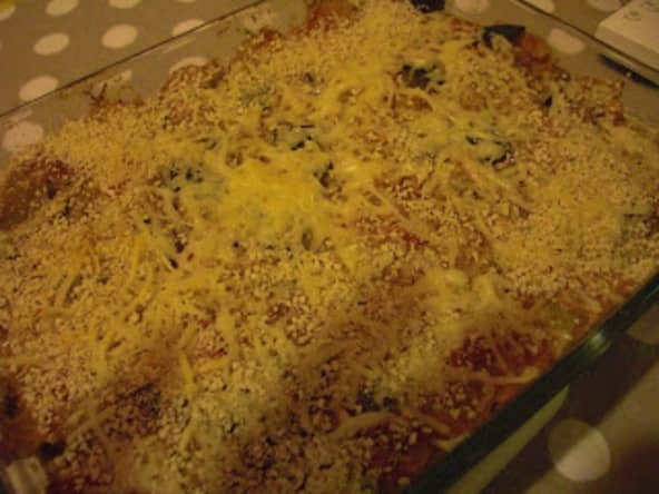 Gratin d'ebly à la ratatouille