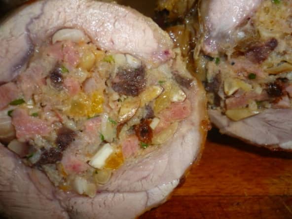 Epaule d'agneau farcie sucré-salé