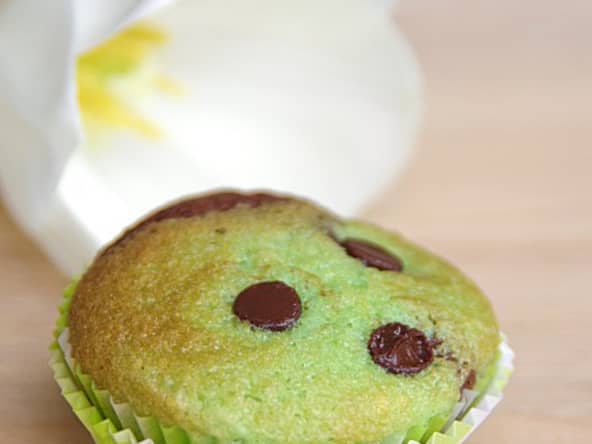 Muffins marbrés pistache et chocolat
