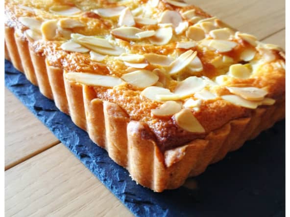 Tarte aux prunes à la crème de mascarpone vanillée