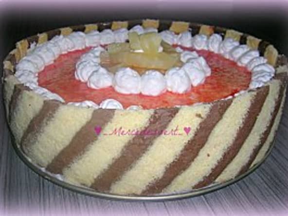 Recette du bavarois arlequin à l'ananas, noix de coco et citron vert