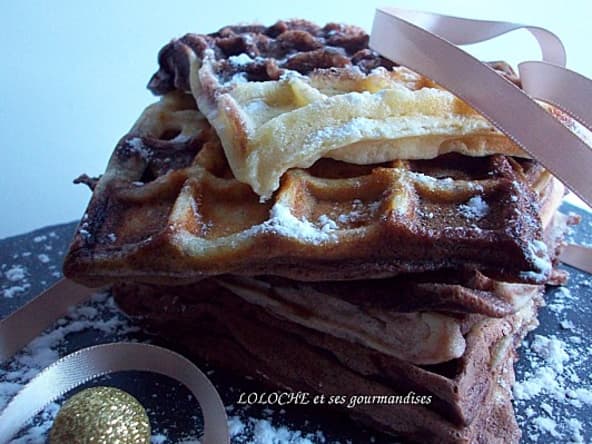 gaufres marbrées