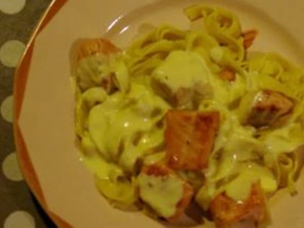 Tagliatelles saumon crème de citron