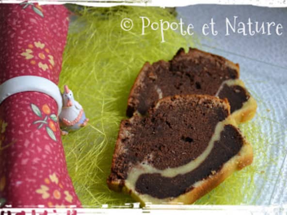 Gâteau marbré aux crèmes dessert