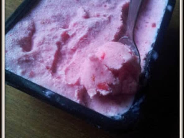 Glace à la fraise