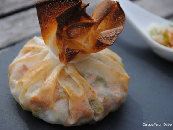 Aumônière de saumon