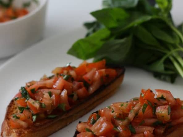 Bruschetta Tomate Basilic