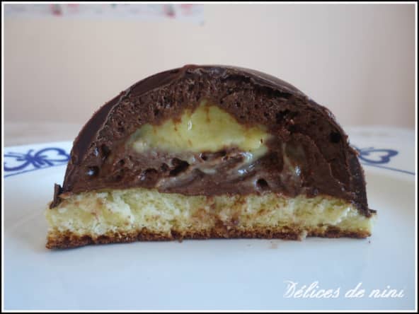 Dôme au chocolat au coeur d'orange