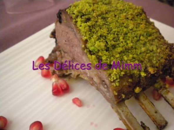 Carré d'agneau en croûte de pistache