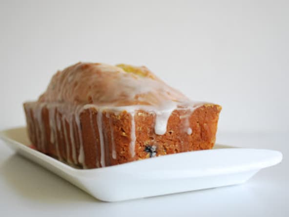 Cake au citron et myrtilles