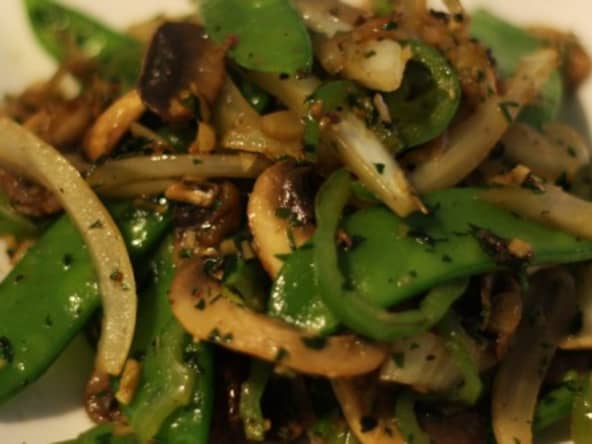 Méli-mélo de pois gourmand au fenouil