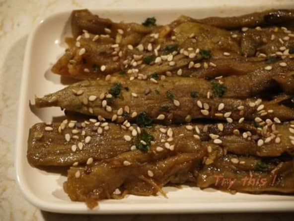 Aubergines à la sauce à l'ail