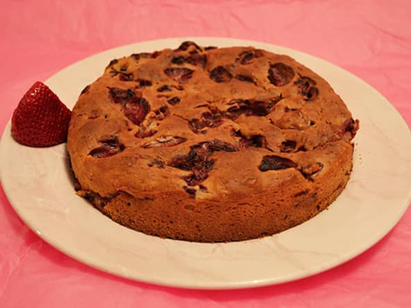 Gâteau Ricotta aux Fraises