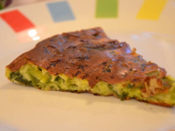 Gâteau invisible salé aux poireaux