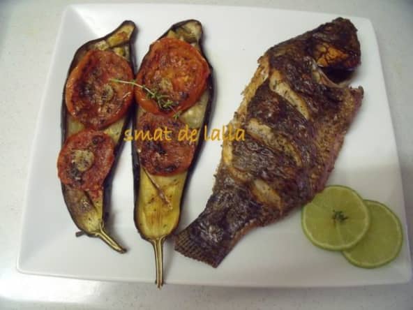 Aubergines et tomates cuites au four