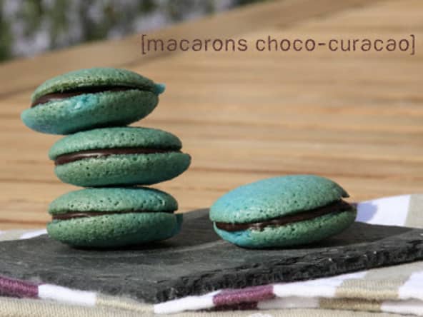 Macarons Choco-Curaçao