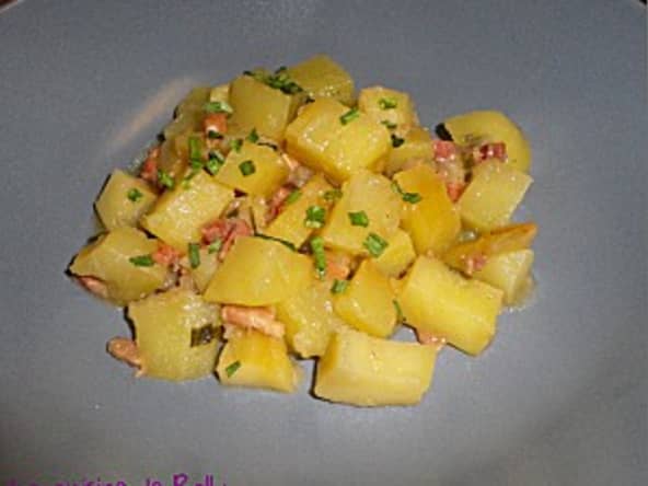 Pommes de terre au cidre et lardons