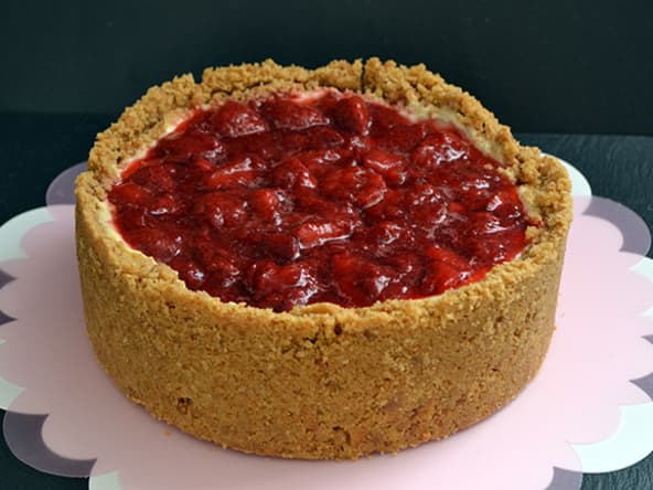 Cheesecake Fraises, Lemon curd et Vanille