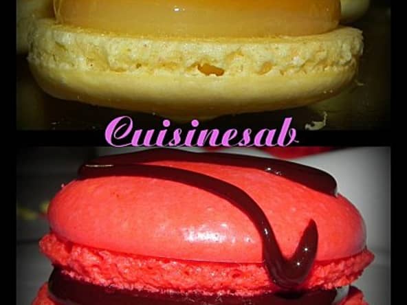 macarons aux citrons et au chocolat