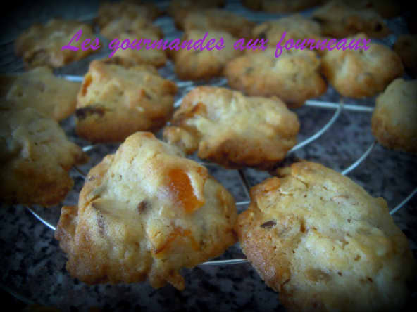 Cookies aux flocons d'avoines et abricots secs