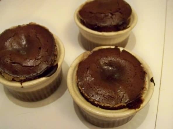 Moelleux chocolat coeur coulant de confiture de clémentines corses