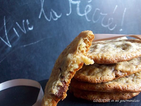 Cookies aux trois chocolats pour le goûter