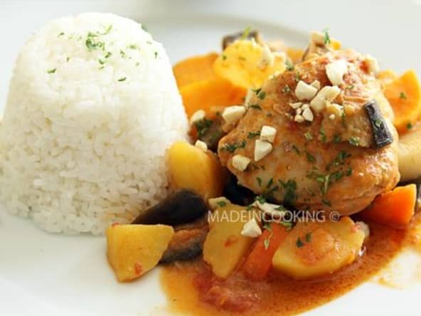 Mafé de poulet aux arachides