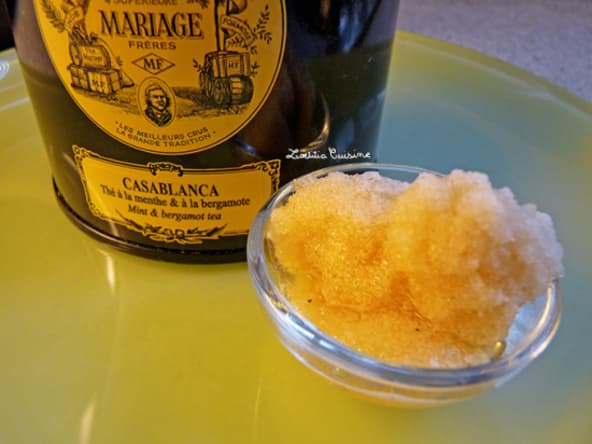 Glace ou sorbet au thé