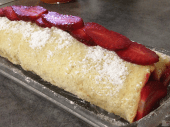 Bras de Vénus en gelée de fraises