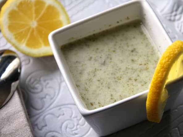 Velouté de cresson au citron et à la Ricotta