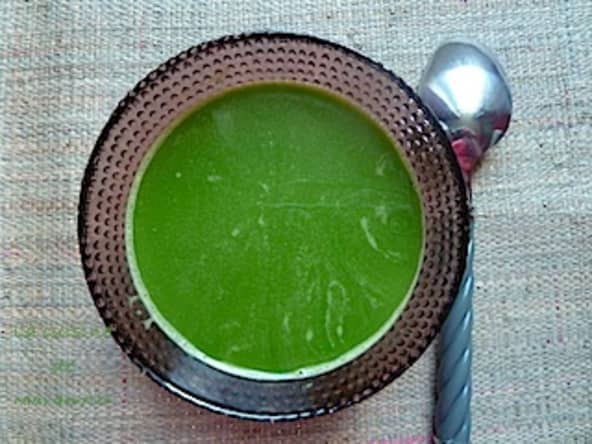 Soupe aux fanes de radis