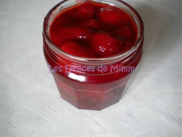 Confiture de fraises vanillée, allégée en sucre