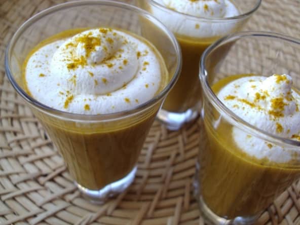 Cappuccino de carottes au Colombo