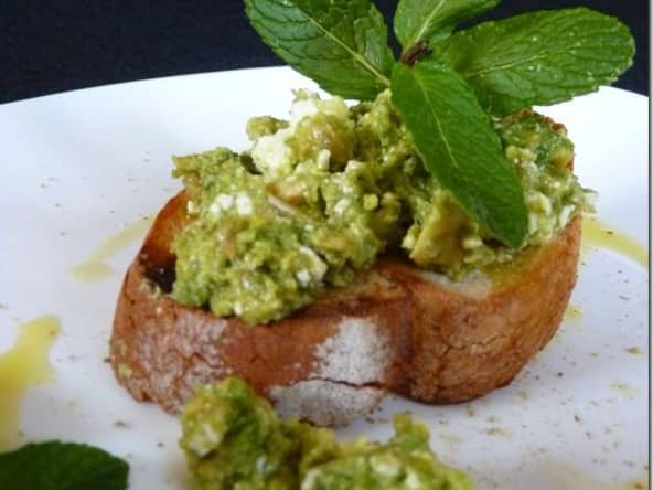 Mash d'avocat, Féta Menthe