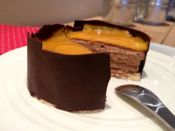 Entremets Coco-Choco-Passion, coque de Guanaja