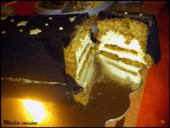 Le Lingot de Noël : la bûche au chocolat blanc et au speculoos