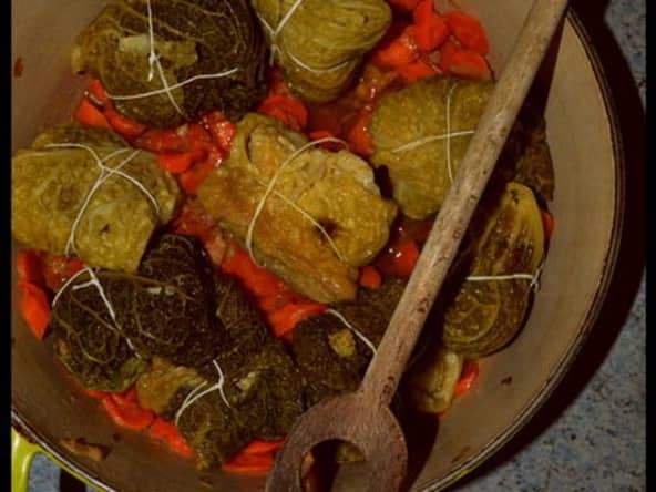 Feuilles de chou farcies