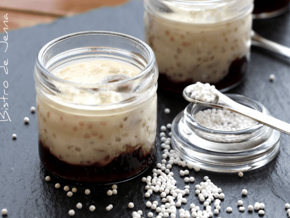 Perles du japon au chocolat blanc et noix de pécan