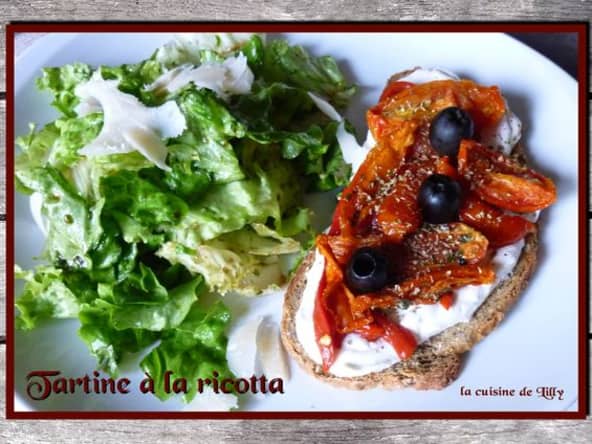 Tartine à la ricotta