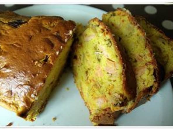 Cake endives carotte saumon fumé